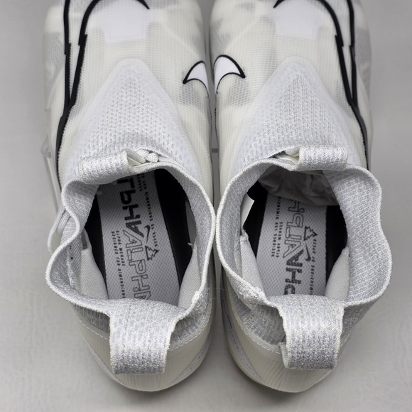 Nike Alpha Menace Elite 3 Football Cleats Pure Platinum CT6648-109 Size 13.5 New - Picture 9 of 10